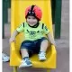 Casca protectie bebelusi cu spuma flexibila ultrausoara si reglabila, 7-24 luni, rosie, SafeHead Baby Ladybird