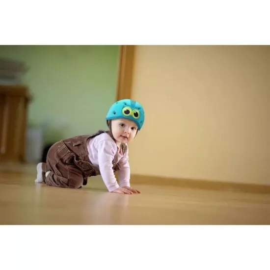 Casca protectie bebelusi cu spuma flexibila, ultrausoara, reglabila, 7-24 luni, albastra, SafeHead Baby Owl Casca protectie bebelusi cu spuma flexibila, ultrausoara, reglabila, 7-24 luni, albastra, SafeHead Baby Owl