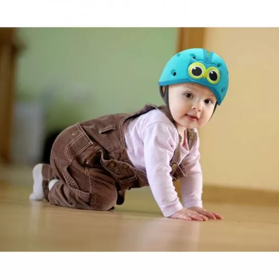 Casca protectie bebelusi cu spuma flexibila, ultrausoara, reglabila, 7-24 luni, albastra, SafeHead Baby Owl Casca protectie bebelusi cu spuma flexibila, ultrausoara, reglabila, 7-24 luni, albastra, SafeHead Baby Owl