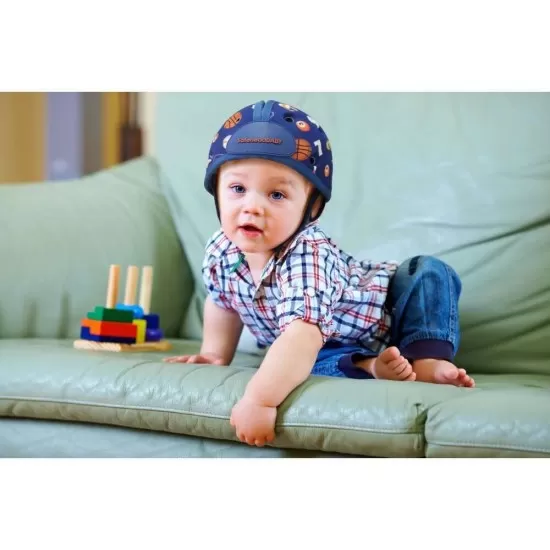 Casca protectie bebelusi cu spuma flexibila ultrausoara si reglabila, 7-24 luni, albastra, SafeHead Baby Sporty Casca protectie bebelusi cu spuma flexibila ultrausoara si reglabila, 7-24 luni, albastra, SafeHead Baby Sporty