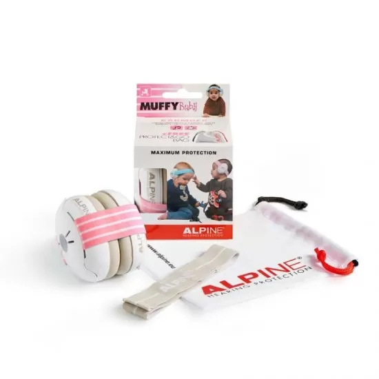 Casti antifonice pentru bebelusi Alpine Muffy Baby Pink ALP24951 Casti antifonice pentru bebelusi Alpine Muffy Baby Pink ALP24951
