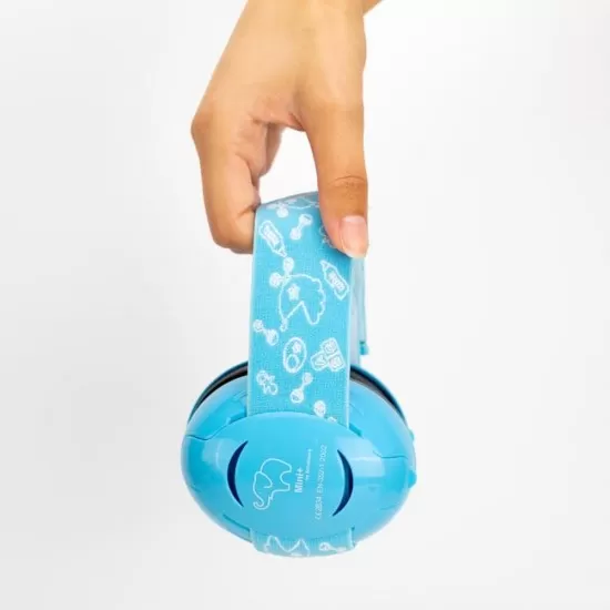 Casti antifonice pentru bebelusi, ofera protectie auditiva de la 0+ luni, 2 bentite reglabile, SNR 25, albastru, Schallwerk Mini+ Baby Blue Casti antifonice pentru bebelusi, ofera protectie auditiva de la 0+ luni, 2 bentite reglabile, SNR 25, albastru, Schallwerk Mini+ Baby Blue