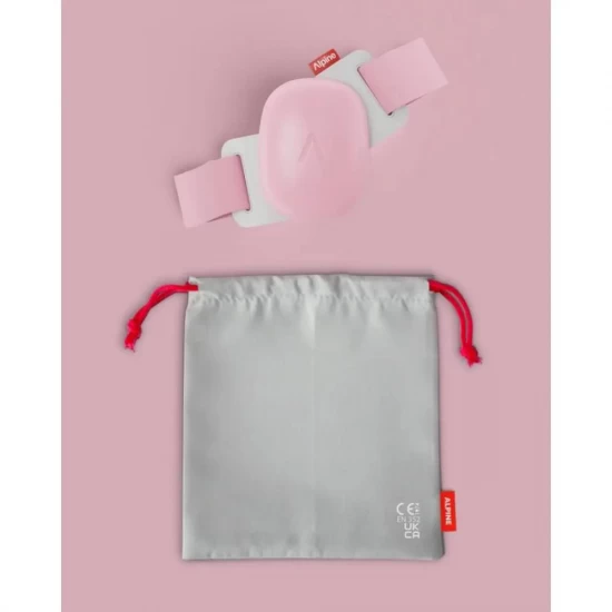 Casti antifonice pentru bebelusi si copii pana la 4 ani, protectie auditiva, SNR 24, roz, ALPINE Muffy Baby Rose Pink