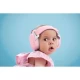 Casti antifonice pentru bebelusi si copii pana la 4 ani, protectie auditiva, SNR 24, roz, ALPINE Muffy Baby Rose Pink