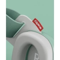 Casti antifonice pentru bebelusi si copii pana la 4 ani, protectie auditiva, SNR 24, verde, ALPINE Muffy Baby Sage Green