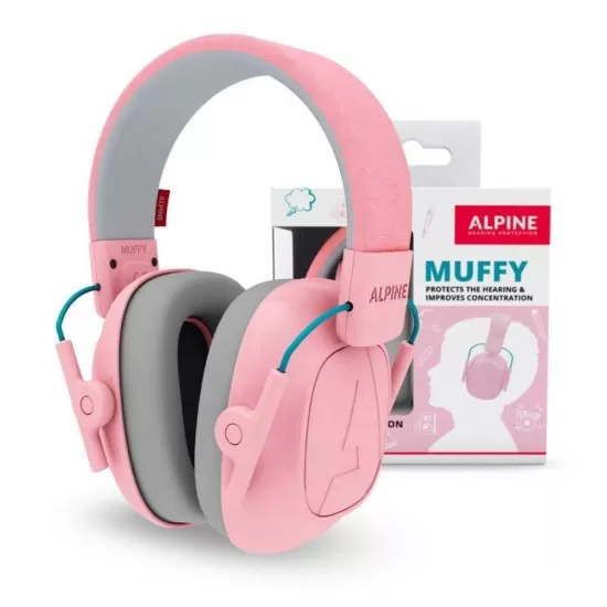 Casti antifonice pliabile pentru copii 5-16 ani SNR 25 Alpine Muffy Kids roz Casti antifonice pliabile pentru copii 5-16 ani SNR 25 Alpine Muffy Kids roz