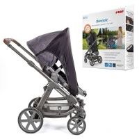 Copertina protectie solara carucior copii, UV 50+, parasolar universal reglabil, protectie vant si ploaie, material elastic, Reer ShineSafe