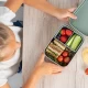 Cutie de pranz pentru alimente, din inox, cu compartimente din silicon, capac din silicon, fara BPA, lavabile in masina de spalat vase, Reer Lunchbox Cutie de pranz pentru alimente, din inox, cu compartimente din silicon, capac din silicon, fara BPA, lavabile in masina de spalat vase, Reer Lunchbox