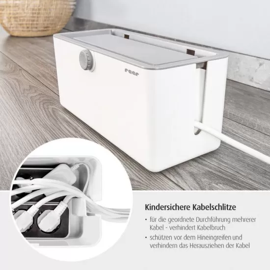 Cutie protectie cabluri, stechere si prelungitoare Reer CableGuard Cutie protectie cabluri, stechere si prelungitoare Reer CableGuard