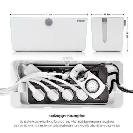 Cutie protectie cabluri, stechere si prelungitoare Reer CableGuard Cutie protectie cabluri, stechere si prelungitoare Reer CableGuard
