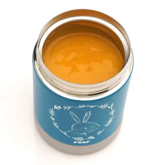Cutie termica pentru mancare, otel inoxidabil vidat, 300 ml, albastra, Reer ColourDesign Cutie termica pentru mancare, otel inoxidabil vidat, 300 ml, albastra, Reer ColourDesign