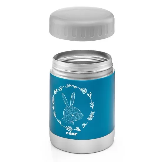 Cutie termica pentru mancare, otel inoxidabil vidat, 300 ml, albastra, Reer ColourDesign Cutie termica pentru mancare, otel inoxidabil vidat, 300 ml, albastra, Reer ColourDesign