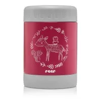 Cutie termica pentru mancare, otel inoxidabil vidat, 300 ml, rosie, Reer ColourDesign