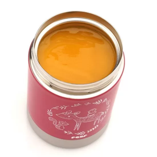 Cutie termica pentru mancare, otel inoxidabil vidat, 300 ml, rosie, Reer ColourDesign Cutie termica pentru mancare, otel inoxidabil vidat, 300 ml, rosie, Reer ColourDesign