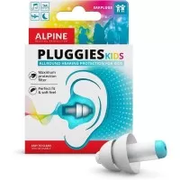 Dopuri de urechi antifonice reutilizabile pentru copii 3-12 ani, transparente, protectie zgomote SNR 25, previn patrunderea apei in ureche, ALPINE Pluggies Kids ALP23541