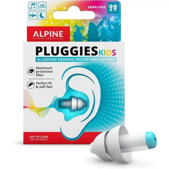 Dopuri de urechi antifonice reutilizabile pentru copii 3-12 ani, transparente, protectie zgomote SNR 25, previn patrunderea apei in ureche, ALPINE Pluggies Kids ALP23541 Dopuri de urechi antifonice reutilizabile pentru copii 3-12 ani, transparente, protectie zgomote SNR 25, previn patrunderea apei in ureche, ALPINE Pluggies Kids ALP23541