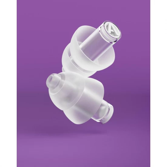 Dopuri de urechi cu filtru muzical profesional pentru festivaluri si concerte, 3 dimensiuni incluse (S/M/L), protectie zgomote SNR 21dB, reutilizabile, transparente, ALPINE PartyPlug PRO 2025 ALP20057