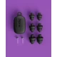 Dopuri de urechi cu filtru muzical profesional pentru festivaluri si concerte, 3 dimensiuni incluse (S/M/L), protectie zgomote SNR 21dB, reutilizabile, negre, ALPINE PartyPlug PRO 2025 ALP20060
