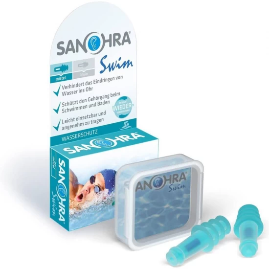 Dopuri protectie urechi pentru adulti, hipoalergenice, reutilizabile, speciale pentru inot