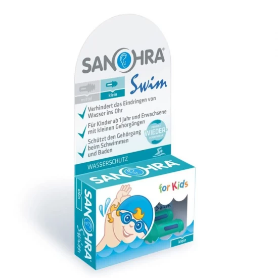 Dopuri protectie urechi copii, speciale pentru inot, hipoalergenice, reutilizabile, 12 luni+