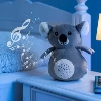 Jucarie din plus Koko Koala, lampa de veghe si proiector de stele cu muzica, senzor inteligent de plans, 0+ luni, Reer 52431