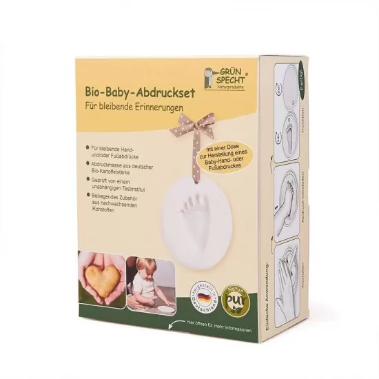 Kit mulaj organic pentru amprenta mana sau picior bebelusi Grunspecht 678-00 Kit mulaj organic pentru amprenta mana sau picior bebelusi Grunspecht 678-00