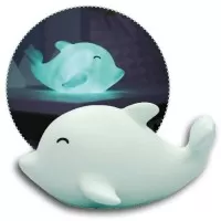 Lampa de veghe cu LED, cu oprire cronometrata, forma delfin albastru Lumilu Sea Life Dolphin Reer