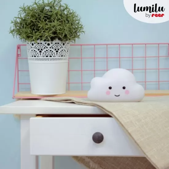 Lampa de veghe cu LED, cu oprire cronometrata, forma nor alb Lumilu Sweet Dreams Cloud Reer Lampa de veghe cu LED, cu oprire cronometrata, forma nor alb Lumilu Sweet Dreams Cloud Reer