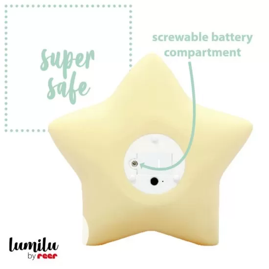 Lampa de veghe cu LED, cu oprire cronometrata, forma stea galbena Lumilu Sweet Dreams Star Reer Lampa de veghe cu LED, cu oprire cronometrata, forma stea galbena Lumilu Sweet Dreams Star Reer