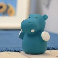 Lampa de veghe cu LED, forma hipopotam, albastru, Lumilu Mini Zoo Hippo, Reer