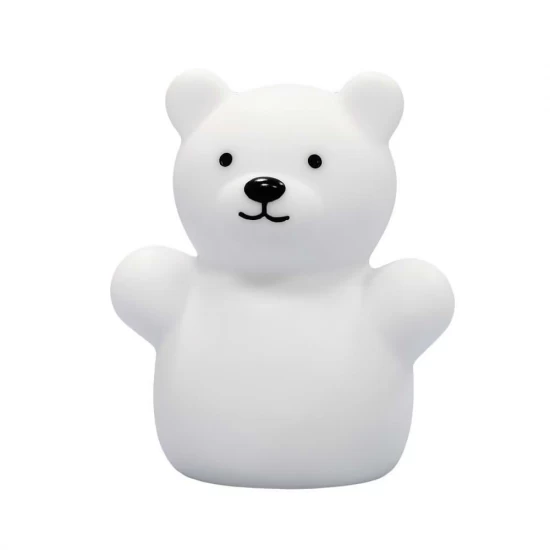 Lampa de veghe cu LED, forma ursulet, alba, Lumilu Mini Zoo Bear, Reer