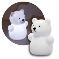 Lampa de veghe cu LED, forma ursulet, alba, Lumilu Mini Zoo Bear, Reer