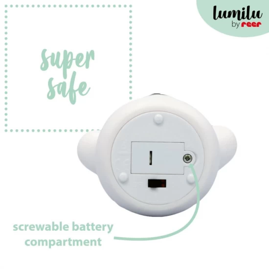Lampa de veghe cu LED, forma ursulet, alba, Lumilu Mini Zoo Bear, Reer
