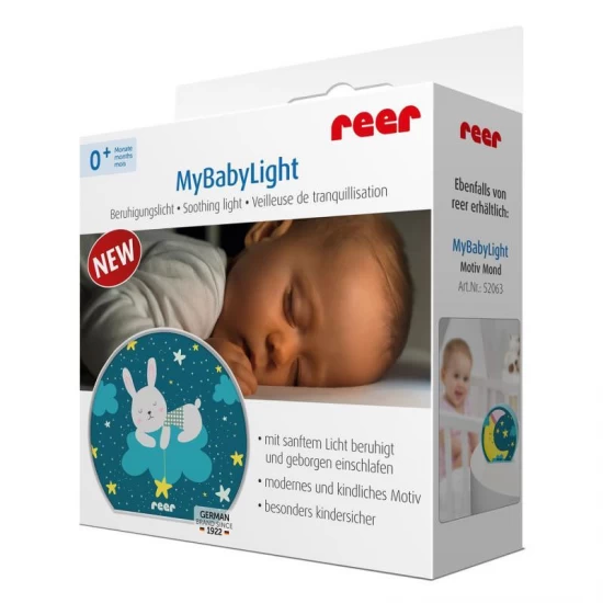 Lampa de veghe cu LED MyBabyLight Bunny, 0+ luni, Reer