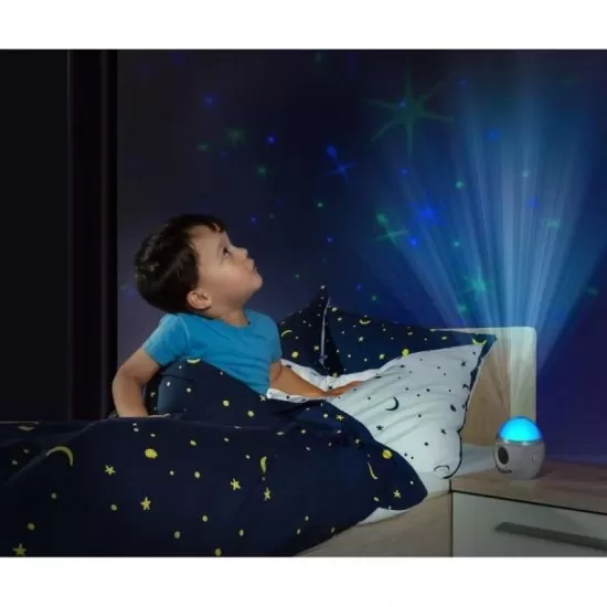 Lampa de veghe cu muzica si proiectie de stele MyMagicStarlight Reer 52050 Lampa de veghe cu muzica si proiectie de stele MyMagicStarlight Reer 52050