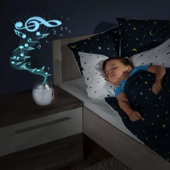 Lampa de veghe cu muzica si proiectie de stele MyMagicStarlight Reer 52050 Lampa de veghe cu muzica si proiectie de stele MyMagicStarlight Reer 52050