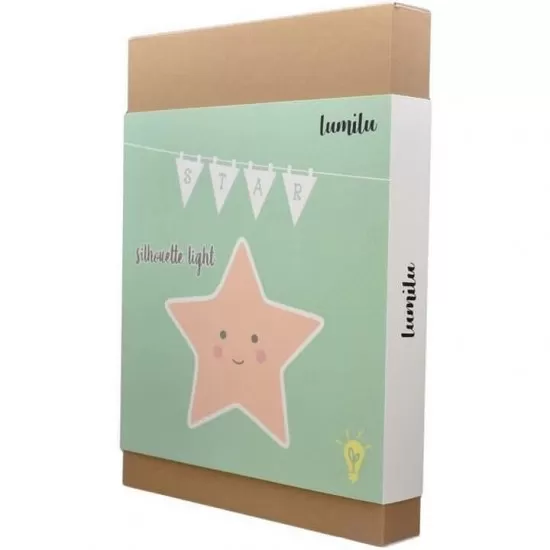Lampa de veghe de perete cu led Lumilu Silhouette Star Reer Lampa de veghe de perete cu led Lumilu Silhouette Star Reer