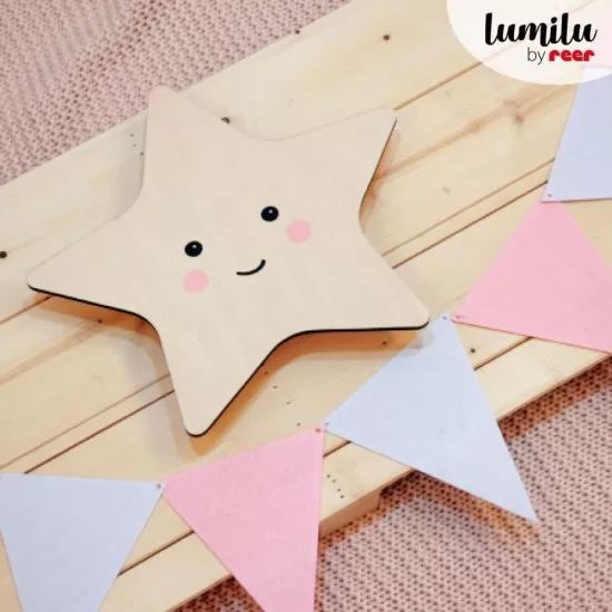 Lampa de veghe de perete cu led Lumilu Silhouette Star Reer Lampa de veghe de perete cu led Lumilu Silhouette Star Reer