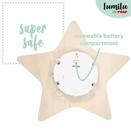 Lampa de veghe de perete cu led Lumilu Silhouette Star Reer Lampa de veghe de perete cu led Lumilu Silhouette Star Reer