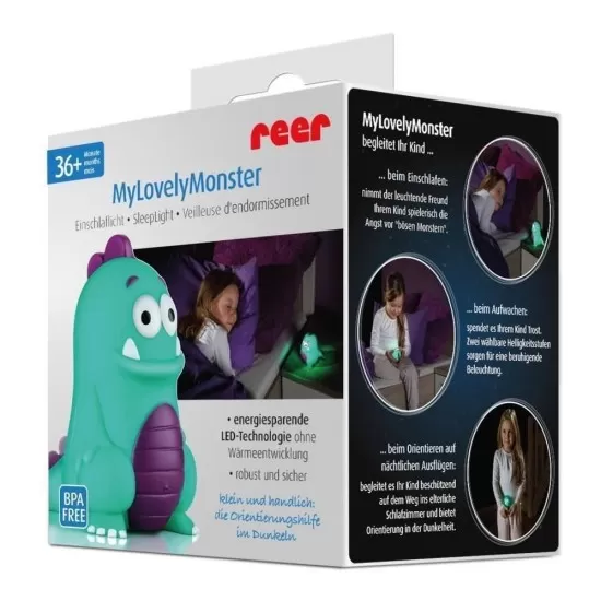 Lampa de veghe MyLovelyMonster mini Reer 52032 Lampa de veghe MyLovelyMonster mini Reer 52032