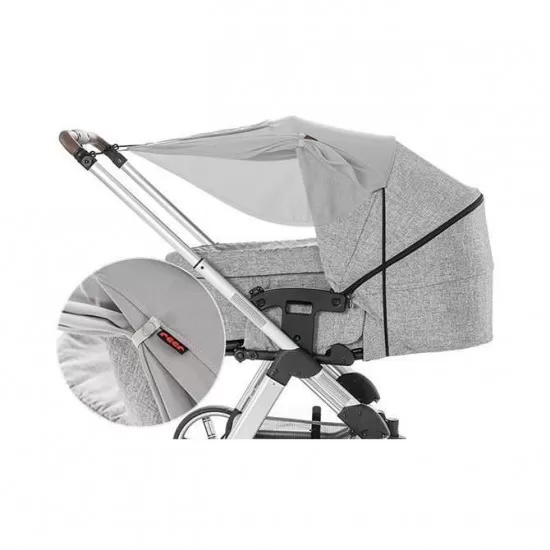 Parasolar premium pentru carucioare bebelusi, protectie solara UPF 50+, gri, Reer ShineSafe Premium 84121 Parasolar premium pentru carucioare bebelusi, protectie solara UPF 50+, gri, Reer ShineSafe Premium 84121