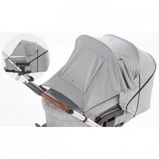 Parasolar premium pentru carucioare bebelusi, protectie solara UPF 50+, gri, Reer ShineSafe Premium 84121 Parasolar premium pentru carucioare bebelusi, protectie solara UPF 50+, gri, Reer ShineSafe Premium 84121