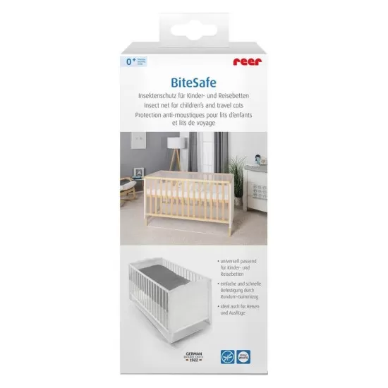 Plasa de insecte pentru patut copii si patut de calatorie, protectie tantari, 0+ luni, alba, Reer BiteSafe Plasa de insecte pentru patut copii si patut de calatorie, protectie tantari, 0+ luni, alba, Reer BiteSafe