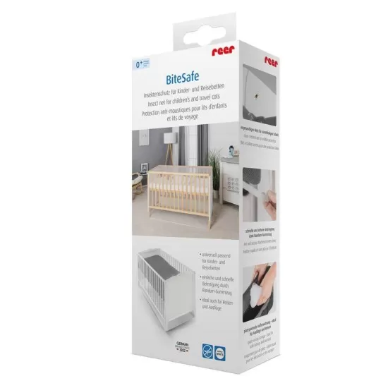 Plasa de insecte pentru patut copii si patut de calatorie, protectie tantari, 0+ luni, alba, Reer BiteSafe Plasa de insecte pentru patut copii si patut de calatorie, protectie tantari, 0+ luni, alba, Reer BiteSafe