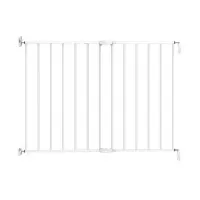 Poarta de siguranta extensibila Noma 62–102 cm metal alb N93361