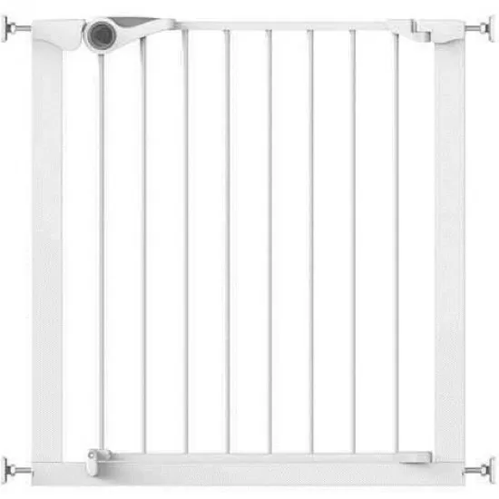 Poarta de siguranta Noma Easy Fit, presiune, 75-82 cm, metal alb, N93439 Poarta de siguranta Noma Easy Fit, presiune, 75-82 cm, metal alb, N93439