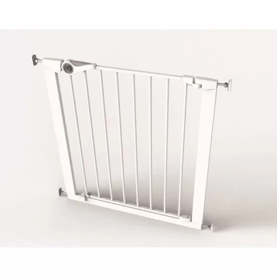 Poarta de siguranta Noma Easy Fit, presiune, 75-82 cm, metal alb, N93439 Poarta de siguranta Noma Easy Fit, presiune, 75-82 cm, metal alb, N93439