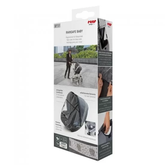 Protectie de ploaie pentru scoica RainSafe Baby REER 84051 Protectie de ploaie pentru scoica RainSafe Baby REER 84051