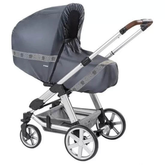 Protectie de ploaie universala cu fermoar pentru carucioare RainSafe Classic+ REER 84031 Protectie de ploaie universala cu fermoar pentru carucioare RainSafe Classic+ REER 84031