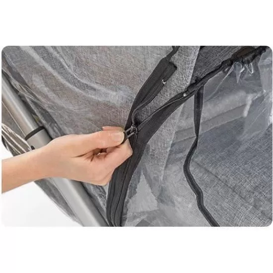 Protectie de ploaie universala cu fermoar pentru carucioare RainCover Classic+ REER 84069 Protectie de ploaie universala cu fermoar pentru carucioare RainCover Classic+ REER 84069